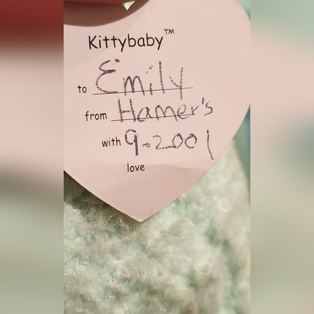 Baby Ty kittybaby plush writing on tag vintage - Picture 4 of 13